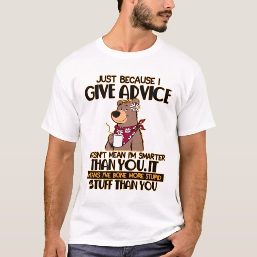 Dolle beren advies t-shirt (Voorkant)