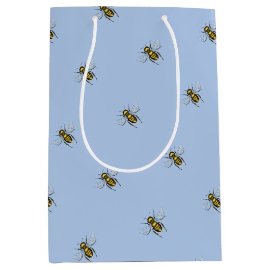 Dolle Bij Cute Kleine Bijenkoningin Bij Medium Cadeauzakje (Voorkant)