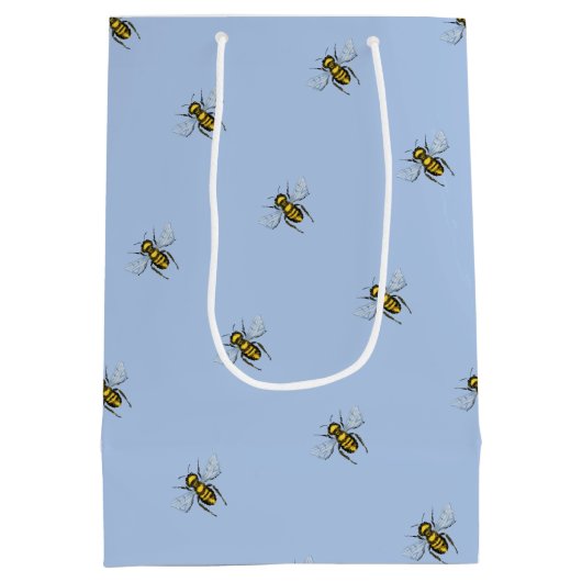 Dolle Bij Schattige Kleine Bijenkoningin Medium Cadeauzakje (Achterkant)