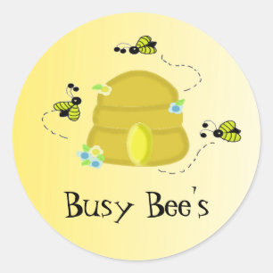 Dolle Bijen Ronde Sticker