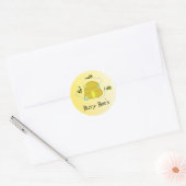 Dolle Bijen Ronde Sticker (Envelop)