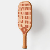 Dolle Boho Terracotta Geschilderde Monogram Pickleball Paddle (Links)