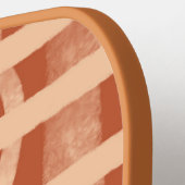Dolle Boho Terracotta Geschilderde Monogram Pickleball Paddle (Links Detail)