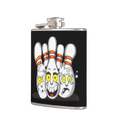 Dolle Bowling Pins, Zwart Heupfles (Links)
