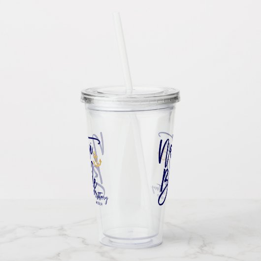 Dolle Bruid Grappig Kust Afscheidsceremonie voor B Acryl Drinkbeker (Links)