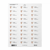 dolle bruine koe etiket (Full Sheet)