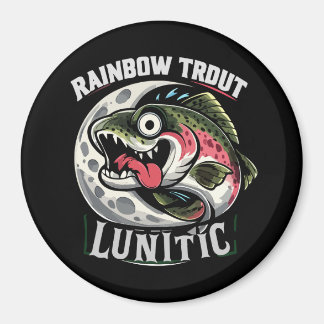 Dolle Cartoon Regenboogforel Lunitic Magneet
