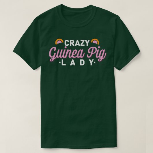 Dolle Cavia Dame Grappige Meerdere Cavia's P T-shirt (Design voorkant)