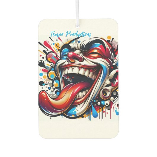 Dolle clown auto geurverspreider luchtverfrisser (Voorkant)