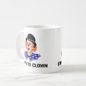 Dolle Clown Grappige Humor Grap Koffiemok (Voorkant links)