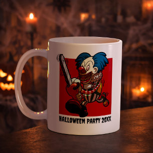 Dolle Clown Voeg Het Jaar Toe Halloween Feestje Ca Koffiemok