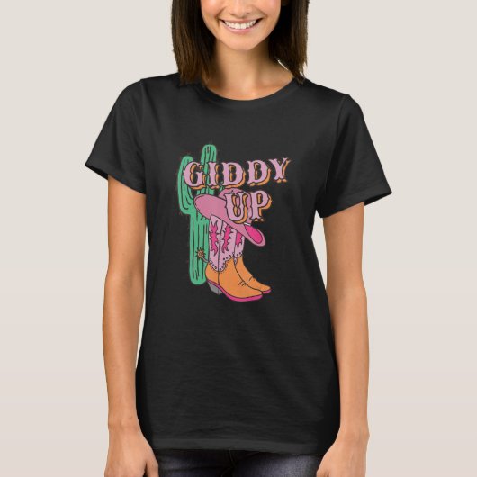 Dolle Cowgirl T-shirt (Voorkant)