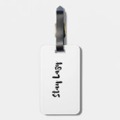 Dolle Dagen Bliss Bagagelabel (Achterkant verticaal)