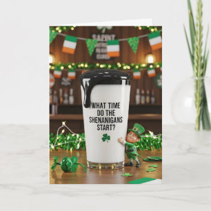 Dolle Dingen op St. Patrick's Dag Kaart