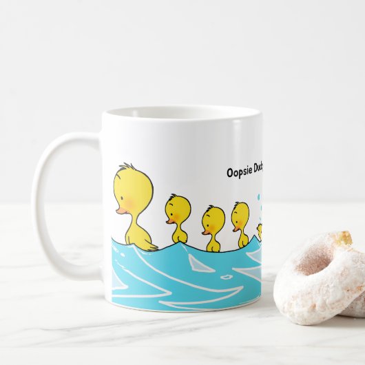 Dolle Eend Maakt een Plons Koffiemok (Met donut)
