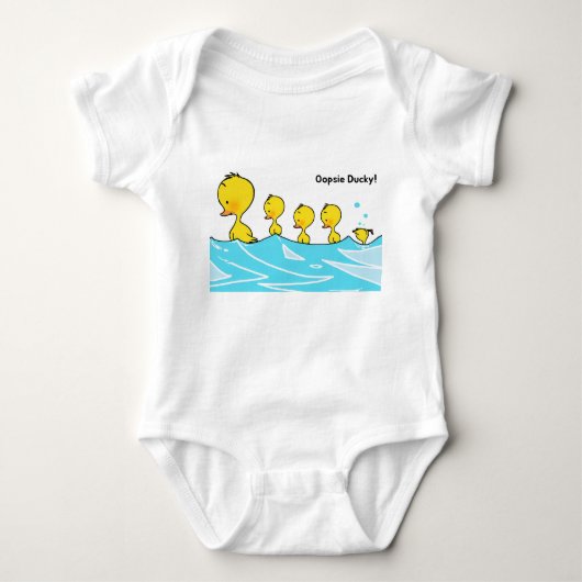 Dolle Eend Maakt een Plons Romper (Voorkant)