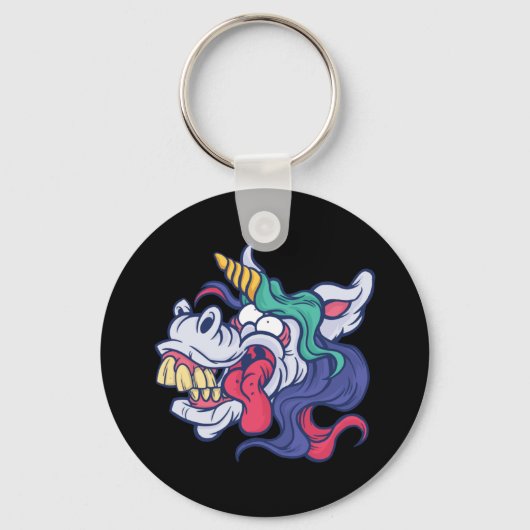 Dolle Eenhoorn Sleutelhanger (Voorkant)