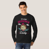 Dolle egel dame egelvrouw egel t-shirt (Voorkant volledig)
