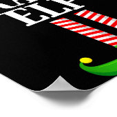 Dolle Elf Matching Familie Groep Kerstfeest Pyjama Poster (Hoek)