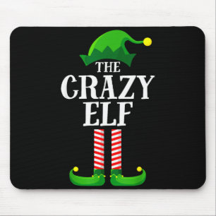 Dolle Elf Overeenkomstige Familie Groep Kerstfeest Muismat