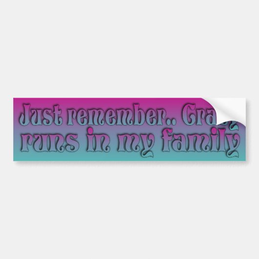 Dolle familie bumpersticker (Voorkant)