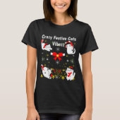 Dolle Festieve Katten Grappig Kerst Persoonlijk T-shirt (Voorkant)