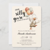 Dolle Gans bijna los Baby shower Kaart (Voorkant)