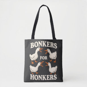 Dolle Gans Design Gans Liefhebber Gif Tote Bag