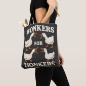 Dolle Gans Design | Gans Liefhebber Gif Tote Bag (Dichtbij)