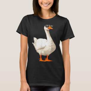 Dolle Gans Eend met Zonnebril Grappische Grafische T-shirt