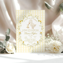 Dolle Gans Gele Geslacht Neutrale Boog Baby Shower