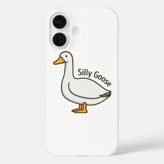 Dolle Gans Grappige Tekenfilm Gans Case-Mate iPhone Case (Achterkant)