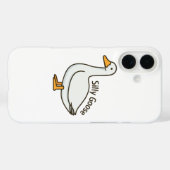 Dolle Gans Grappige Tekenfilm Gans Case-Mate iPhone Case (Achterkant (horizontaal))