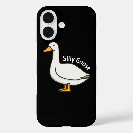 Dolle Gans Grappige Tekenfilm Gans Case-Mate iPhone Case (Achterkant)