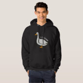 Dolle Gans Grappige Tekenfilm Gans Hoodie (Voorkant volledig)