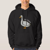 Dolle Gans Grappige Tekenfilm Gans Hoodie (Voorkant)