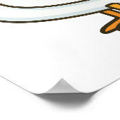 Dolle Gans Grappige Tekenfilm Gans Poster (Hoek)