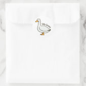 Dolle Gans Grappige Tekenfilm Gans Ronde Sticker (Tas)