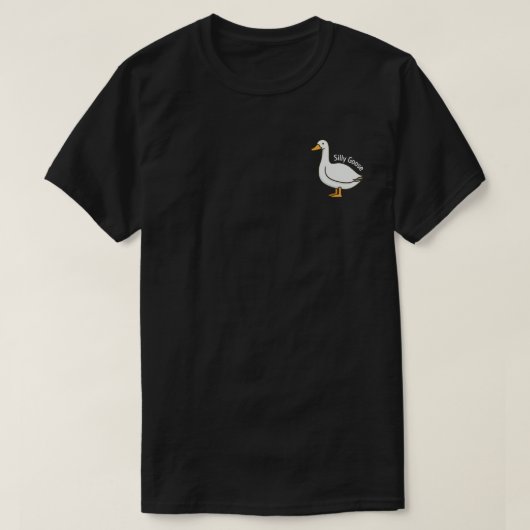 Dolle Gans Grappige Tekenfilm Gans T-shirt (Design voorkant)