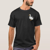 Dolle Gans Grappige Tekenfilm Gans T-shirt (Voorkant)