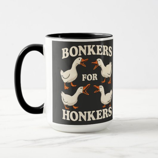Dolle Gans-liefhebber Ganzen Design | Gans Liefheb Mok (Links)