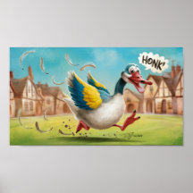 Dolle Gans Los Tekening, Grappige Gans