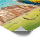 Dolle Gans Los Tekening, Grappige Gans Poster (Hoek)