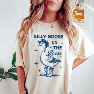 Dolle Gans Op Hol Funny Spreuk Klassieker T-shirt