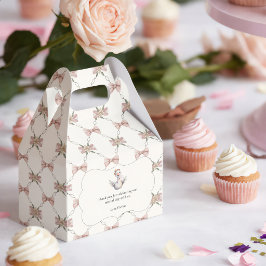 Dolle Gans Preppy Strikje Baby Shower Bedankdoosjes
