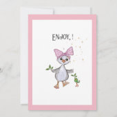 Dolle Gans & Roze Strik I Kaarten en Cadeaus (Achterkant)