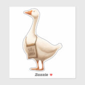 Dolle Gans Sticker (Vel)
