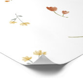 Dolle Gans Wildflower Baby Shower Welkom Poster (Hoek)