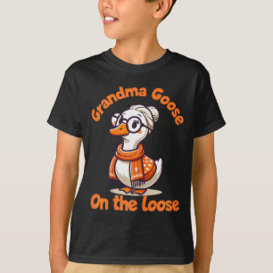 Dolle Ganzen Creaties Grappige Oma Gans Op De  T-shirt