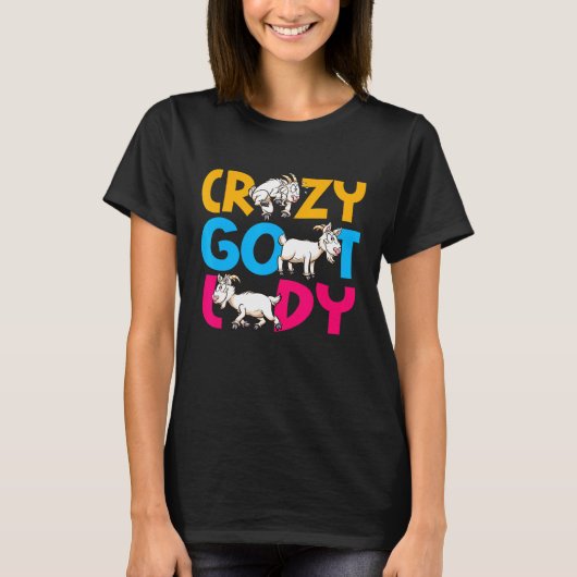 Dolle Geiten Dame Geit T-shirt (Voorkant)